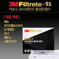 소울부스터 베뉴 코나 셀토스 에어컨 필터 3M 활성탄 6291 초미세먼지 히터 자동차 차량용, 1개