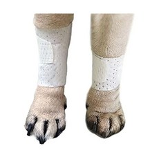 개 고양이 반려동물을 위한 기본 다리 붕대 응급 처치 비접착 모피 친화적 부드러운 신축성 상처 관리 핫스팟 곰팡이 조절 가능한 고정 스트랩 가치 팩(2XS/XS 12팩), 3XS 10-Pack