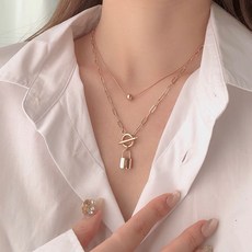 롯데홈쇼핑자물쇠체인목걸이