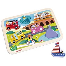 병행수입자노드 원목 퍼즐 청키 비히클 7057 (AB-J07057)