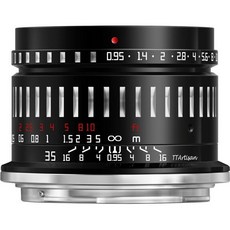 TTARTISAN 소니 E 마운트 미러리스 카메라 A7 A7II A7III A7R A7RII A7RIII A7RIV A7S A7SII A7SIII A7C A9와 호환되는 대구경, 35mm F0.95 TTARTISAN _Black