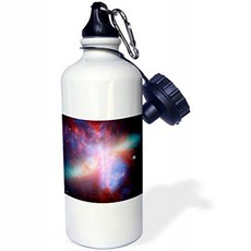 3dRose wb_76826_1”Galaxy and Nebula Messier Spiral Galaxy” Sports Water Bottle 21 oz White 3dRose, nullSET