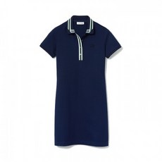 라코스테 여성 스트레치 피케 원피스 EF5782 NavyBlue