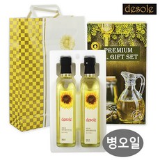 명절기름선물 병오일세트 100% 해바라기씨유 (500ml/2P) 프리미엄오일 설추석선물세트 식용유 해바라기유, 500ml