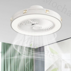 Mochae 천장 선풍기 LED 실링팬 조명 선풍기등 거실 리모콘 무선 라이트팬 조절가능 선풍기 저소음 공기순환, 스타일1