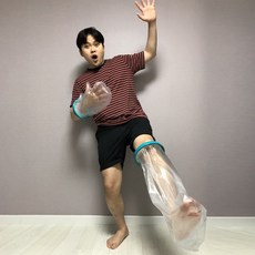 깁스방수커버 기브스 다리깁스 발깁스 팔 샤워 성인 어린이 사이즈 8종, 성인다리(숏) FS-2103