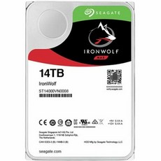 씨게이트 아이언울프 하드 디스크 14TB 3.5 인치 SATA 6 Gb/s 7.2K NAS HDD ST14000VN0008 신제품 - 14tb