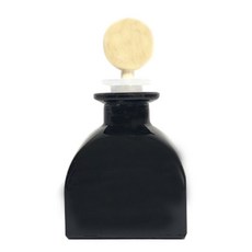 50ml 유광 블랙 디퓨저용기+우든볼+실리콘캡 세트, 1세트