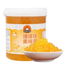 타카오펄 1.2kg 과일맛 밀크티펄 빙수 팝핑보바 버블티펄 칼라 토핑 딸기펄 음료 화이트펄, 오렌지펄, 1개, 1개입