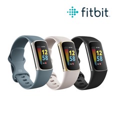 [ Fitbit 코리아 공식판매점 ] Fitbit Charge5 핏빗 차지5 스마트 트래커 스마트밴드, 블랙&그라파이트