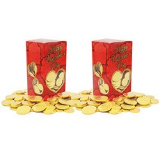 Valentines Day Chocolate Gold Coins Valentines Candy Gold Coins in Valentines Day Box 1 Pound (2-