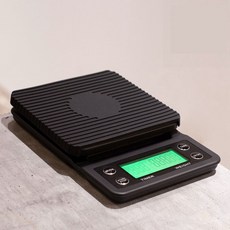 타이머겸용 전자 핸드드립 논슬립패드 커피 바리스타 쿠킹 베이킹 이유식 계량 0.1~3kg 주방저울