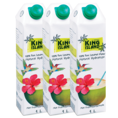 킹아일랜드 코코넛워터 1000ml, 1L, 3개