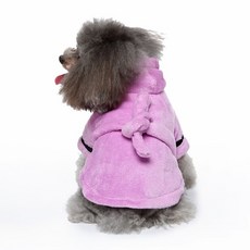 도그월드 강아지 고양이 샤워가운 4color, 보라, 1개