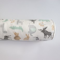 미니 스프링클러 회전 잔디 텃밭 를 위한 아기 침구 보육 두꺼운 부드러운 침대 범퍼 분리형 쿠션 베개 시트 매트리스, Animals Rod, 1개