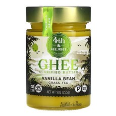 4th&하트 기 정제 버터 목초 바닐라빈 255g, 1개