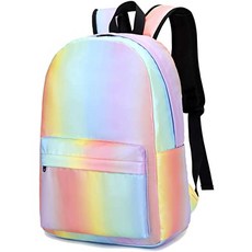 소녀의 배낭 책 사춘기 무지개 아이 배낭 노트북 컴퓨터 가방 (878 Colorful), 878 Colorful