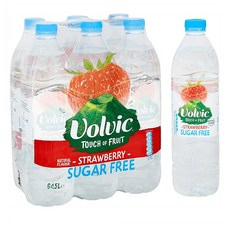 Volvic Touch of Fruit 볼빅 터치 오브 후르츠 영국 무설탕 딸기맛 워터, 6개, 1.5L