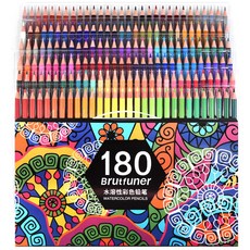 Brutfuner 150색 드로잉 색연필 수채화, 180 색 수용성 컬러 리드개
