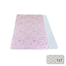 3D매쉬 기능성 순면 유아 쿨 매트, 산토끼핑크, 1개