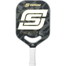 INSUM 트라이 피클볼 패들 엣지리스 - 파워 에어 시리즈 3K 카본 마모면CAS 19.6mm 열성형 PP 코어 테니스그립테이프 골프그립테이프 그립테이프 라켓그립, YELLOW, RAGING