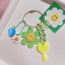 스마일꽃키링