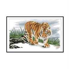 호랑이실십자수