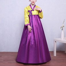[해외 직송]뉴타임즈 한복 한벌 신형 한복 여성 전통 소수민족 복용 무용공연 복장녀 QH24 A23