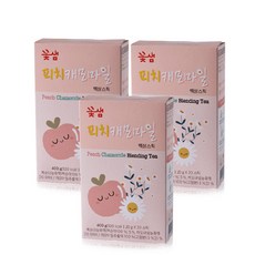 꽃샘 액상스틱 피치캐모마일 20g 20스틱(400g) x 3개, 1세트, 20개입