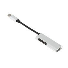 Zeyuan HTC 휴대폰 실버 용 DAC 칩 장착 3.5mm 오디오 컨버터 케이블 용 Type-C