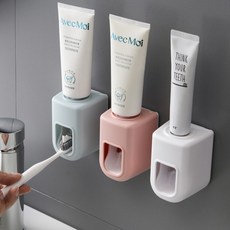 스탠드치약짜개 홀더 거치대 치약짜는, 1개, 화이트