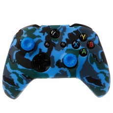 Xbox One X S Controller Protector 그립 캡의 실리콘 보호 스킨 케이스, 푸른, 1개