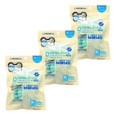  포켄스 덴탈스틱 후레시 덴탈껌 6종 모음, 3개, 220g, 칼슘 큰별M 220g 