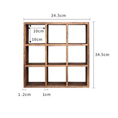 원목 찻잔 진열장 찻장 수납장 인테리어 다기장 빈티지 선반 머그컵 다도, C. 9칸 - 원목찻잔진열장