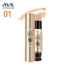 AVK 알로에베라 트리플커버 비비스틱 3중 커버스틱 미백 주름 자외선차단 촉촉한 BB크림 남성 여성용 고급 비비크림 추천, 1개, ALL SKIN