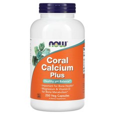 나우푸드 코랄칼슘 산호칼슘 비타민 D 마그네슘 250캡슐 Coral Calcium, 1병, 250정