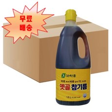 [후추마스터] 오뚜기제유 옛골참기름 1.5L 박스 업소용 오뚜기참기름, 6개