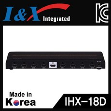 아이앤엑스 IHX 18D 국산 HDMI 1대8 분배기 VGA분배기 hdmikvm KVM스위치 pqag