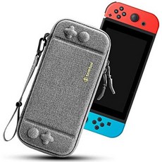 tomtoc Carry Case for Nintendo Switch Ultra Slim Hard Shell with 10 Game Cartridges Protective Ca, One Color_Gray, One Color_Gray, 상세 설명 참조0
