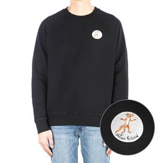 [메종키츠네] [명품][명품] JM00359KM0001 BLACK 남성 올리 플라워 폭스 맨투맨