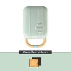 DMWD 다용도 아침 식사 메이커 전기 샌드위치 기계 와플 도넛 문어 공 타이야키 가벼운 식품 5 플레이트, [06] Green 1 tray, 06 Green 1 tray