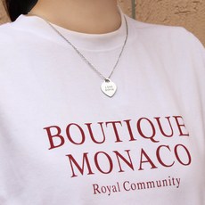 써지컬스틸각인목걸이하트