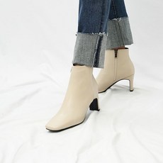 발목부띠힐여자힐Slim한디자인칼라목긴 구두 선택옵션 브라운 블랙 아이보리 + 11485둔덮