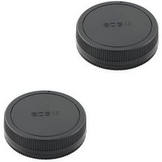 캐논 EOS M200 M100 M50 마크 II M10 M5 M6 M3 M2 이상 EFM 마운트 미러리스 카메라 및 렌즈용 2팩 후면 렌즈 캡 본체 커버 키트