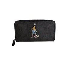 코치 Bonnie Cashin Accordion Zip-Around Wallet (브라운 / 블랙) Coach Bo
