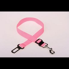 조정 애완 동 고양이 개 자동차 애완 동 좌석 차량 개 하네스 리드 클립 레버 견인 목걸이, 1개, 분홍색