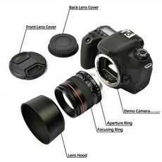Canon F1.8 용 85mm F1.8 카메라 렌즈 대형 조리개 고정 초점 인물 매크로 순수 수동 초점 SLR 카메라 렌즈