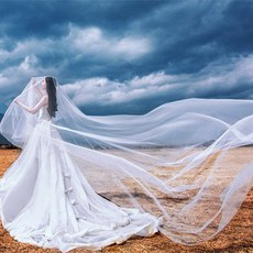 에니몰즈 사진 신부 10메터 맥시 초사 나부랭이 스튜디오 웨딩촬영드레스 카메라 비치 오픈 면사포