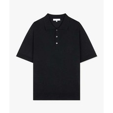 리버클래시 24SS LKS51353블랙 솔리드 플레인조직 반팔 티에리