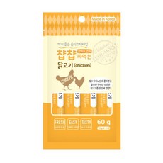 챱챱 짜먹는 습식간식, 닭고기맛, 60g, 2개